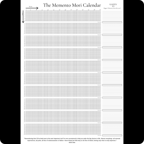 The Memento Mori Calendar