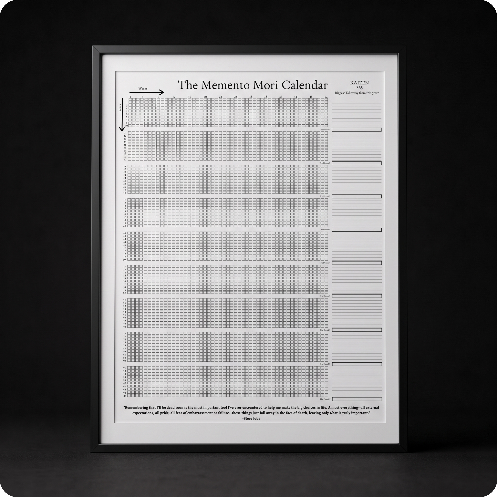 The Memento Mori Calendar